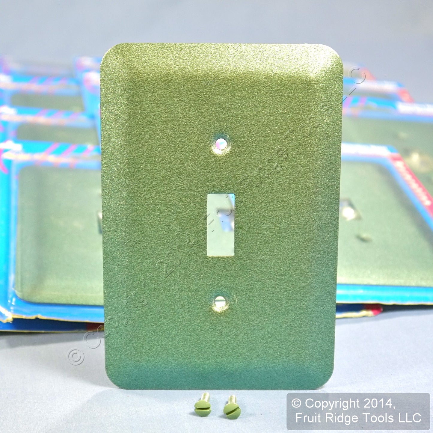 Leviton 89301-MGR Metallic Green 1-Gang Oversize Toggle Switch Wallplates 50pcs