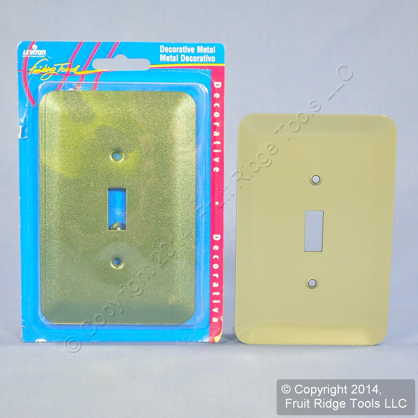 Leviton 89301-MGR Metallic Green 1-Gang Oversize Toggle Switch Wallplates 50pcs