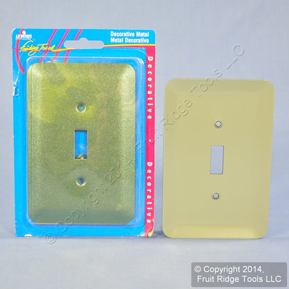 Leviton 89301-MGR Metallic Green 1-Gang Oversize Toggle Switch Wallplates 50pcs