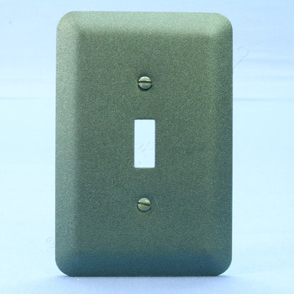 Leviton 89301-MGR Metallic Green Metal 1-Gang Toggle Oversize Wallplate Cover