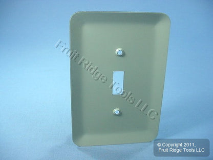 Leviton 89301-MGR Metallic Green Metal 1-Gang Toggle Oversize Wallplate Cover