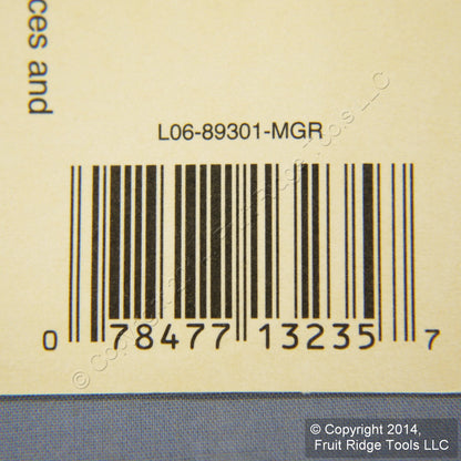 Leviton 89301-MGR Metallic Green 1Gang Oversize Toggle Switch Wallplates 10-Pack