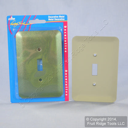 Leviton 89301-MGR Metallic Green 1Gang Oversize Toggle Switch Wallplates 10-Pack