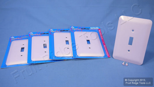Leviton 89301-PNK Pink Iridescent 1-Gang Toggle Metal Oversize Wallplates 5pcs