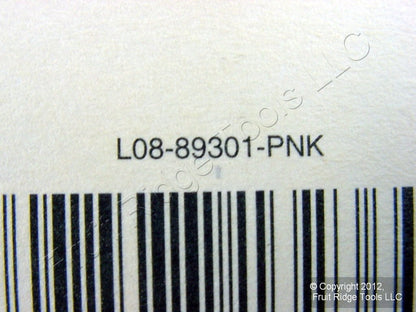 Leviton 89301-PNK Pink 1-Gang Toggle Metal Cover Wallplate Switchplate