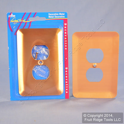 Leviton 89303-COP Oversize 1-Gang Copper Outlet Receptacle Cover Wallplate 50pcs