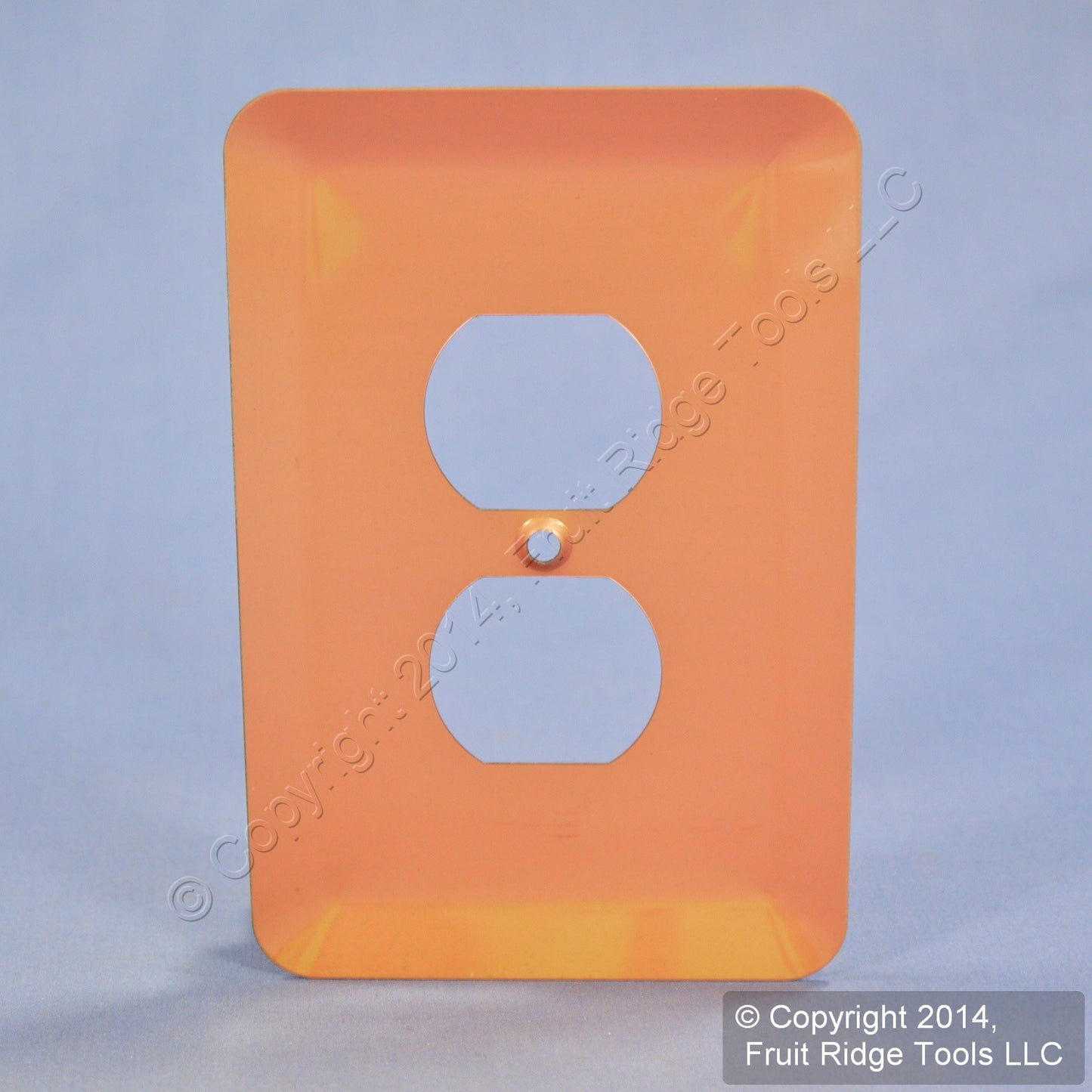 Leviton 89303-COP Jumbo Copper Outlet Cover Metal Oversize Receptacle Wallplate