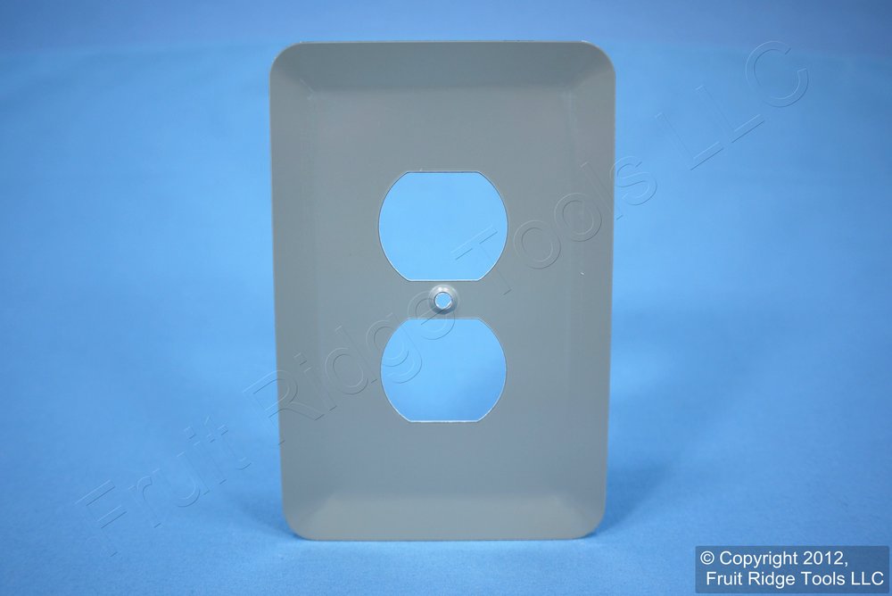 Leviton Jumbo Ivory Marble Steel Outlet Cover Oversize Receptacle 89303-IML