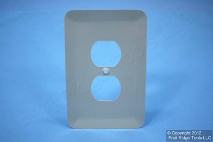 Leviton Jumbo Ivory Marble Steel Outlet Cover Oversize Receptacle 89303-IML