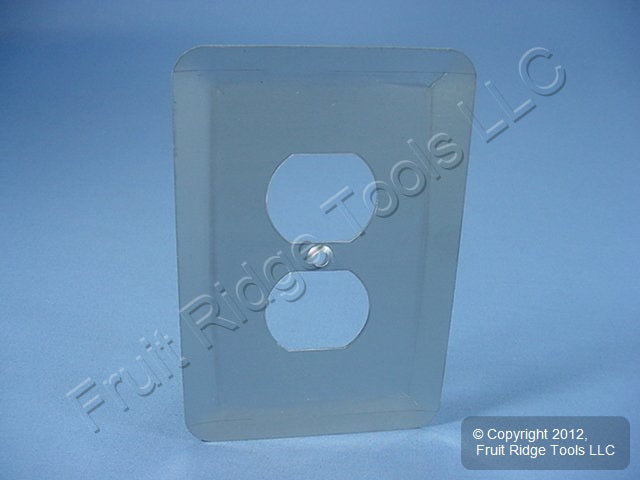 Leviton Jumbo Satin Chrome Outlet Cover Oversize Receptacle Wallplate 89303-SSS