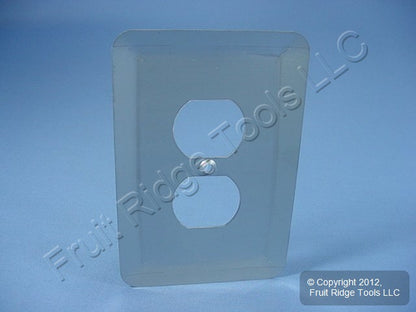 Leviton Jumbo Satin Chrome Outlet Cover Oversize Receptacle Wallplate 89303-SSS