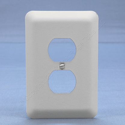 5 Leviton Jumbo White Metal Outlet Cover Oversize Receptacle Wallplates 89303-WH