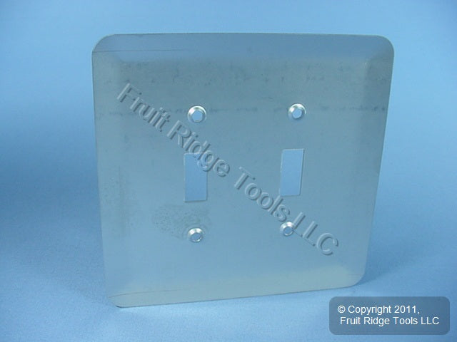 Leviton 89309-SSS Satin Chrome 2G Jumbo Switch Cover Oversize Toggle Wallplate
