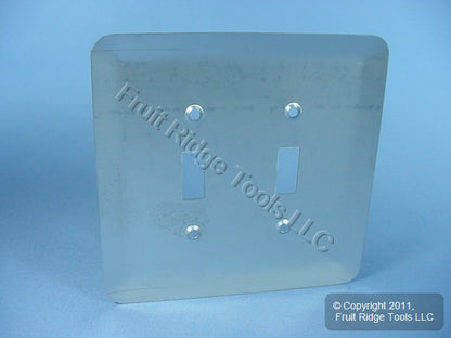 Leviton 89309-SSS Satin Chrome 2G Jumbo Switch Cover Oversize Toggle Wallplate