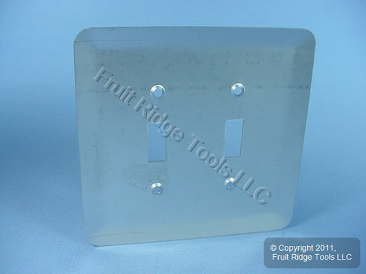 Leviton 89309-SSS Satin Chrome 2G Jumbo Switch Cover Oversize Toggle Wallplate