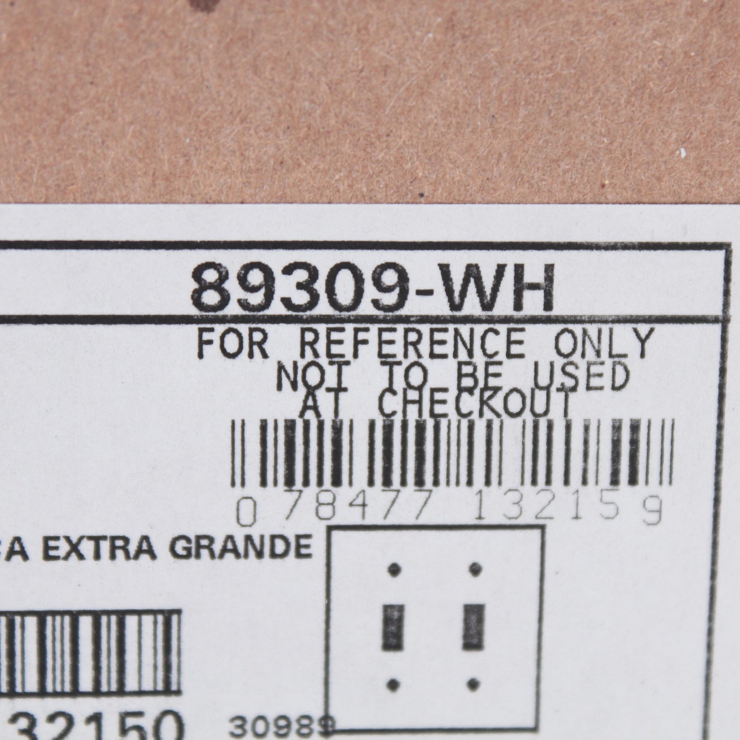 Leviton 89309-WH 2-Gang Jumbo White Switch Cover Oversize Toggle Wallplates 5pcs