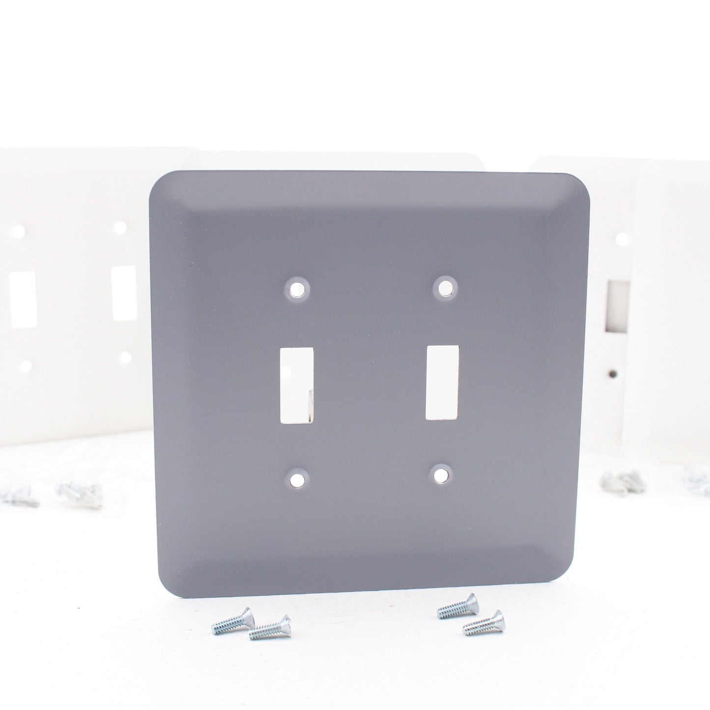 Leviton 89309-WH 2-Gang Jumbo White Switch Cover Oversize Toggle Wallplates 5pcs