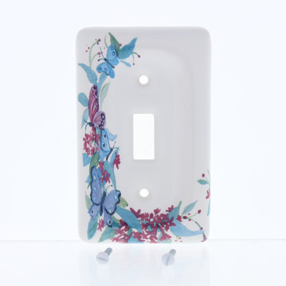 Leviton 89501-FLY Butterfly 1-Gang Toggle Ceramic Standard Wallplate Cover 5pcs