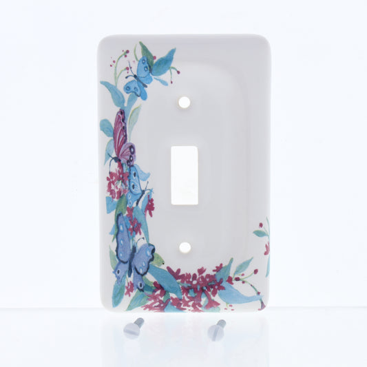 Leviton 89501-FLY Butterfly 1-Gang Toggle Ceramic Standard Wallplate Cover 5pcs
