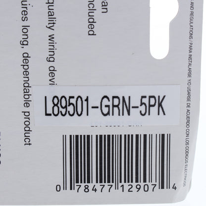 Leviton 89501-GRN Green Vine 1-Gang Toggle Ceramic Standard Wallplate Cover 5pcs
