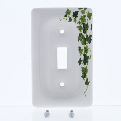 Leviton 89501-GRN Green Vine 1-Gang Toggle Ceramic Standard Wallplate Cover 5pcs