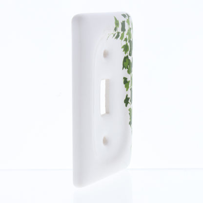 Leviton 89501-GRN Green Vine 1-Gang Toggle Ceramic Standard Wallplate Cover 5pcs