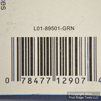 Leviton 89501-GRN Green Vine 1-Gang Toggle Switch Ceramic Standard Wallplate