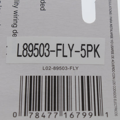 Leviton 89503-FLY Butterfly Ceramic 1-Gang Duplex Standard Wallplate Covers 5pcs