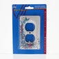 Leviton 89503-FLY Butterfly Ceramic 1-Gang Duplex Outlet Wallplate Standard Size