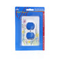 Leviton Porcelain Decorative Wildflower 1-Gang Wallplate Duplex Outlet Cover