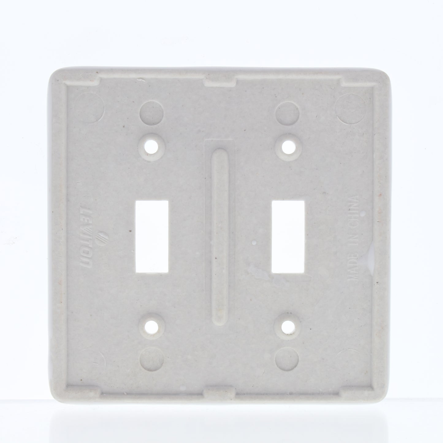 Leviton 89509-BL Blue Flower 2-Gang Standard Toggle Ceramic Wallplate Cover 5pcs