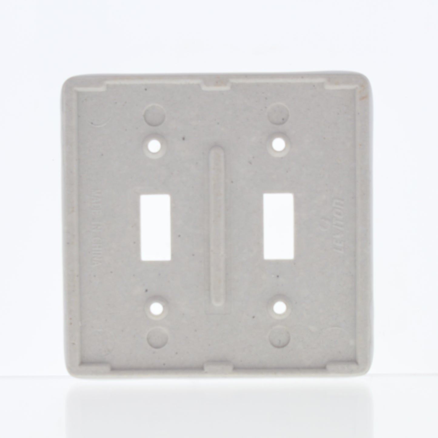 Leviton 89509-GRN Green Vine 2-Gang Toggle Ceramic Wallplate Standard Cover 5pcs