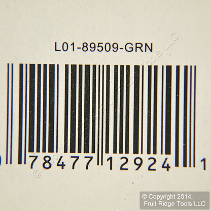 Leviton 89509-GRN Green Vine 2-Gang Ceramic Toggle Switch Standard Wallplate