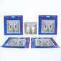 Leviton 89509-WFL WildFlower 2-Gang Toggle Ceramic Standard Wallplate Cover 5pcs
