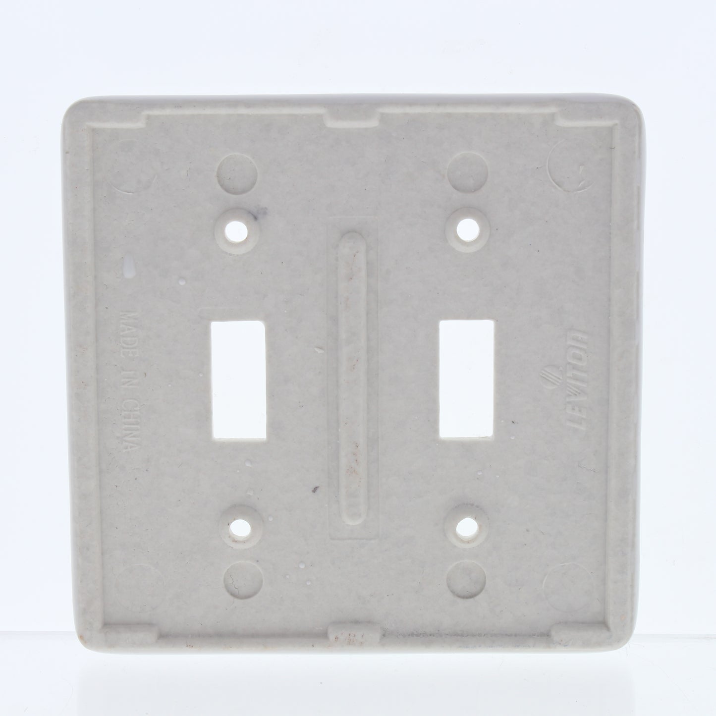 Leviton 89509-WFL WildFlower 2-Gang Toggle Ceramic Standard Wallplate Cover 5pcs