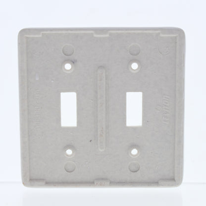 Leviton 89509-WFL WildFlower 2-Gang Toggle Ceramic Standard Wallplate Cover 5pcs