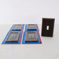 5 Leviton Brass Bamboo Tiki Metal Switch Cover Wall Plate Switchplates 89601