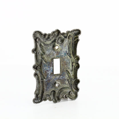 Leviton 89601-ASP Antique Silver 1-Gang Toggle Metal Oversize Wallplate Cover