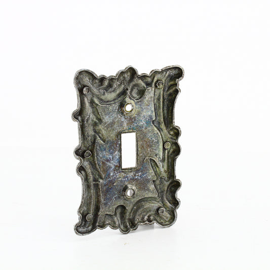 Leviton 89601-ASP Antique Silver 1-Gang Toggle Metal Oversize Wallplate Cover