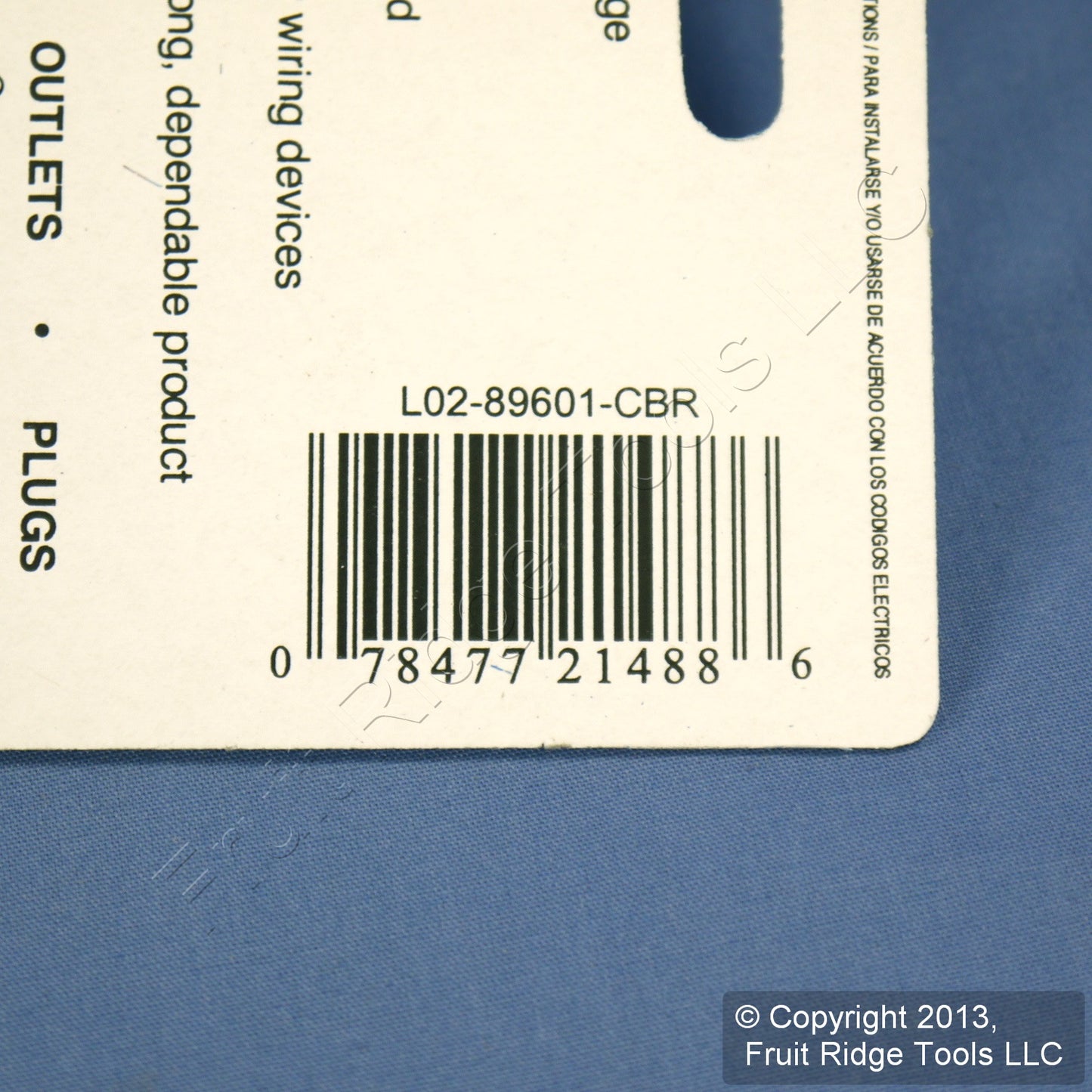 Leviton 1-Gang 89601-CBR Brass Toggle Switch Metal Oversize Wallplate Cover