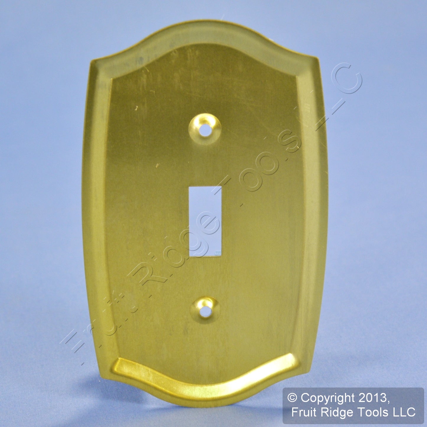 Leviton 1-Gang 89601-CBR Brass Toggle Switch Metal Oversize Wallplate Cover