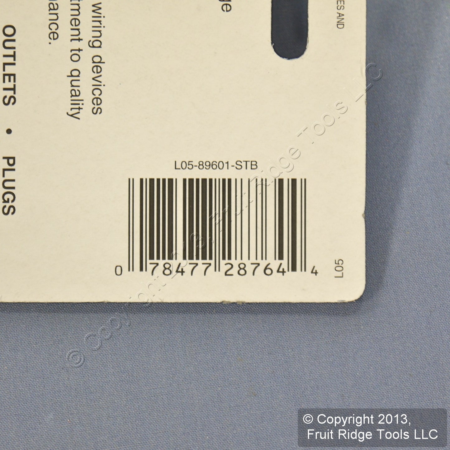 Leviton 89601-STB Brushed Brass 1-Gang Metal Switch 5.3" Cover Wallplate 50-Pack