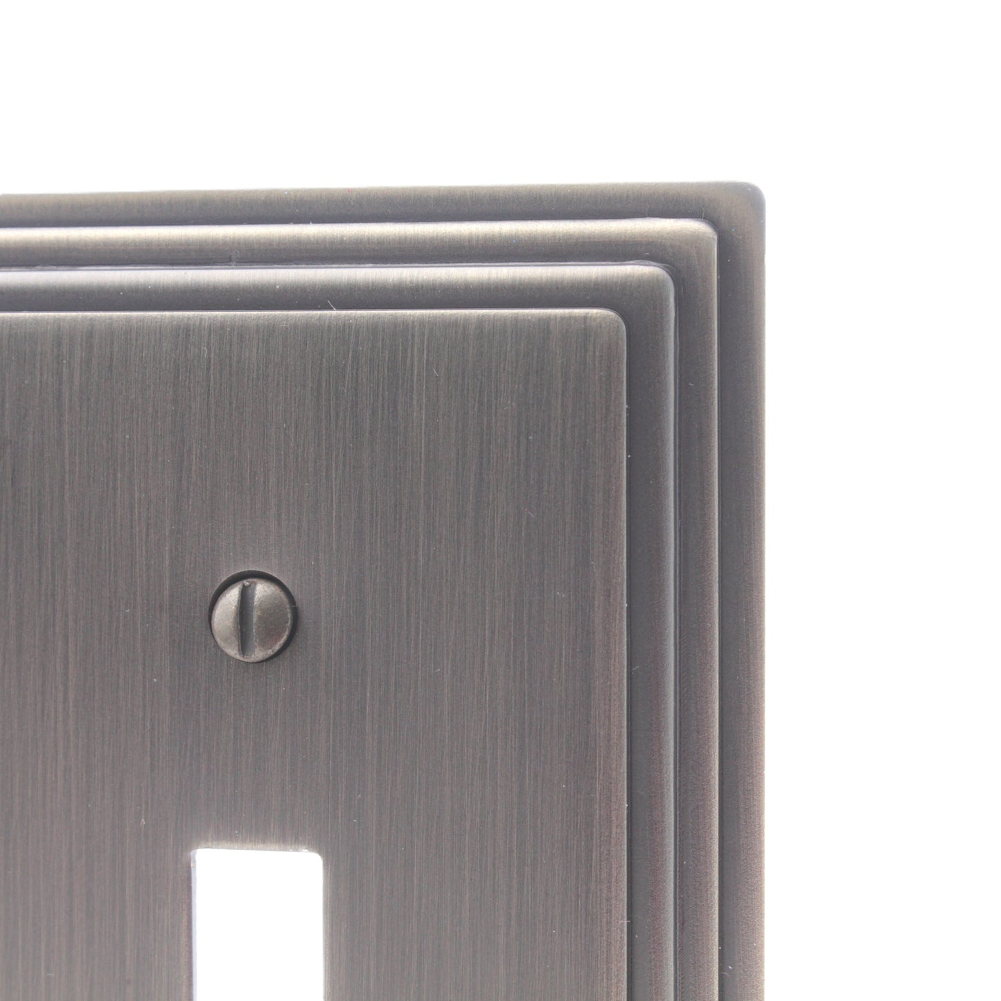 Leviton 89601-STB Brushed Brass Metal 1-Gang Switch Cover Wall Plate Switchplate