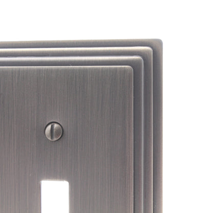 Leviton 89601-STB Brushed Brass Metal 1-Gang Switch Cover Wall Plate Switchplate