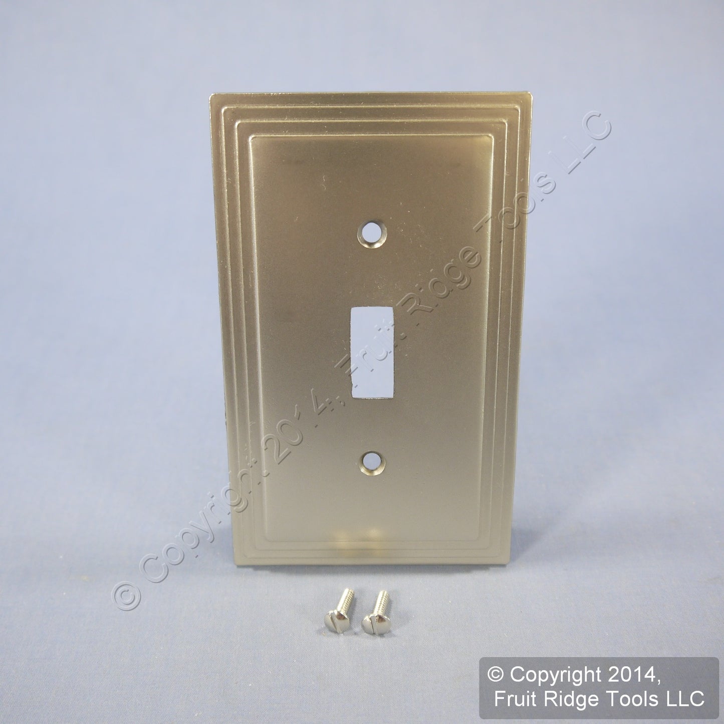 Leviton 89601-STC Brushed Chrome 1-Gang Toggle Metal Oversize Wallplates 5pcs