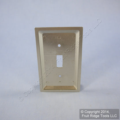 Leviton 89601-STC Brushed Chrome 1-Gang Toggle Metal Oversize Wallplates 5pcs