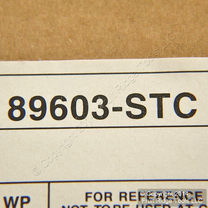 Leviton 89603-STC Brushed Chrome 1-Gang Duplex Metal Oversize Wallplates 50pcs