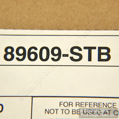 Leviton 89609-STB 2Gang Brushed Stepped Brass Metal Switch Cover Wallplate 50pcs