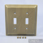 Leviton Brushed Midway Stepped Brass Plated Switch Cover Wallplate 89609-STB