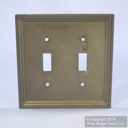 Leviton Brushed Midway Stepped Brass Plated Switch Cover Wallplate 89609-STB
